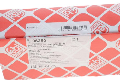 Накінечник кермової тяги febі Bilstein 06250