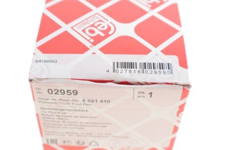 Накінечник кермової тяги febі Bilstein 02959