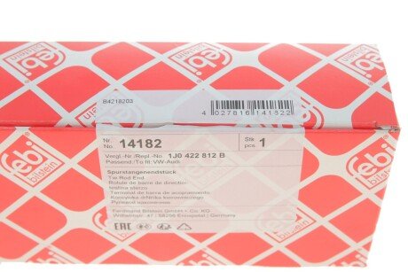 Накінечник кермової тяги febі Bilstein 14182