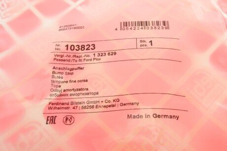 Отбойник заднего амортизатора febі Bilstein 103823