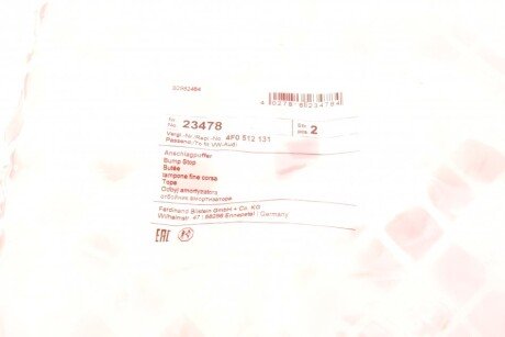 Отбойник заднего амортизатора febі Bilstein 23478