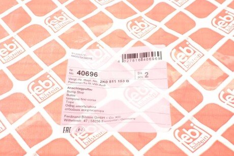 Відбійник заднього амортизатора febі Bilstein 40696