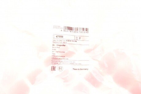 Відбійник заднього амортизатора febі Bilstein 47858