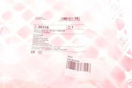 Передний амортизатор febі Bilstein 36315