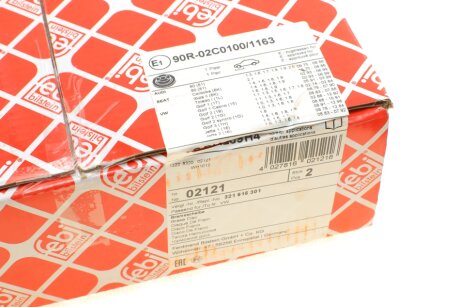 Передній гальмівний (тормозний) диск febі Bilstein 02121