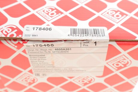 Передний тормозной суппорт febі Bilstein 178406