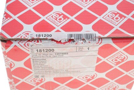 Передний тормозной суппорт febі Bilstein 181200