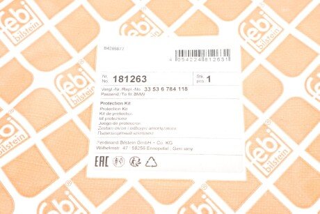 Пилозахисний к-т амортизатора febі Bilstein 181263