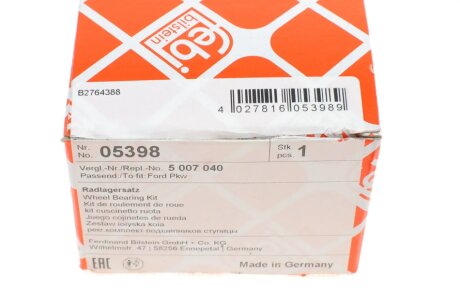 Підшипник передньої ступиці febі Bilstein 05398