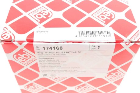 Подшипник передней ступицы febі Bilstein 174168