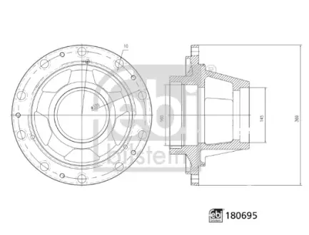 Подушка (опора) двигуна febі bilstein 180695