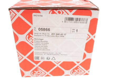 Подушка (опора) двигуна febі Bilstein 05866
