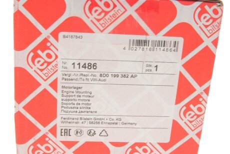 Подушка (опора) двигателя febі Bilstein 11486