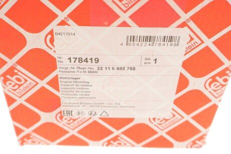 Подушка (опора) двигуна febі Bilstein 178419