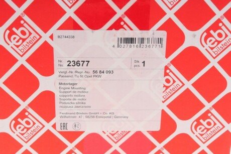 Подушка (опора) двигуна febі Bilstein 23677