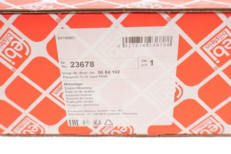 Подушка (опора) двигателя febі Bilstein 23678