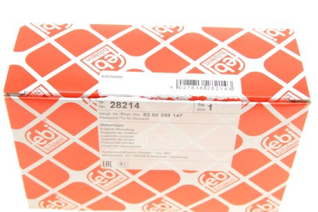 Подушка (опора) двигуна febі Bilstein 28214