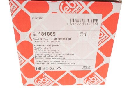 Подушки амортизатора febі Bilstein 181869