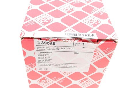 Помпа воды febі Bilstein 39056