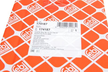 Пружина передня febі Bilstein 174187