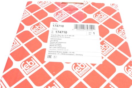 Пружина передня febі Bilstein 174710