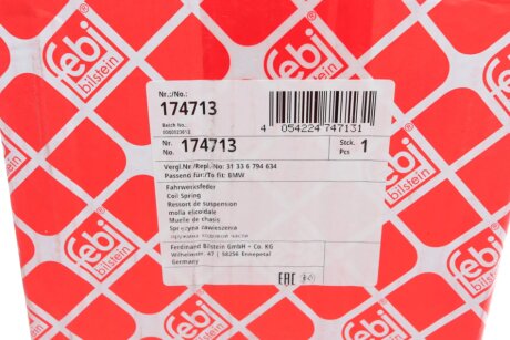 Пружина передня febі Bilstein 174713