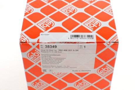 Пильовик шруса (гранати) внутрішній-зовнішній febі Bilstein 38349