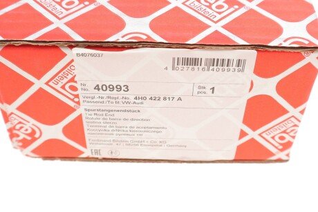 Накінечник кермової тяги febі Bilstein 40993