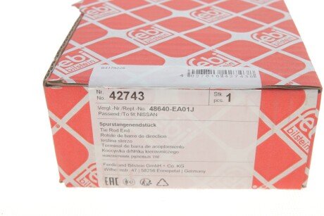 Накінечник кермової тяги febі Bilstein 42743