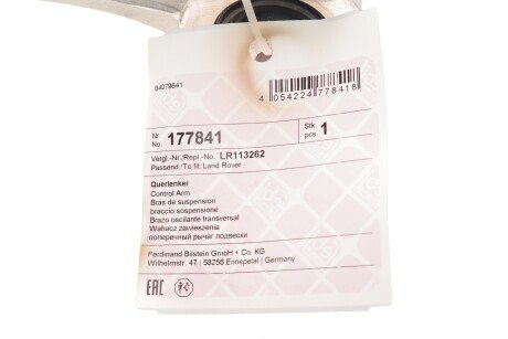 Важіль передньої підвіски febі Bilstein 177841
