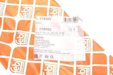 Важіль передньої підвіски febі Bilstein 178992