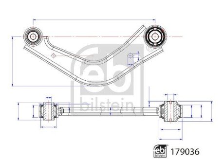 Рычаг задней подвески febі Bilstein 179036