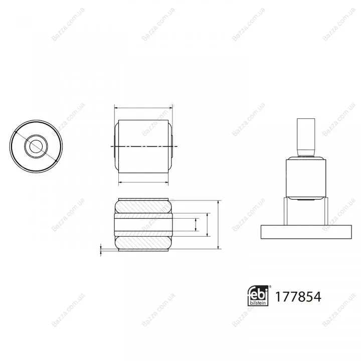 Сайлентблок febі bilstein 177854