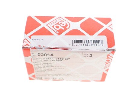 Сайлентблок переднего рычага febі Bilstein 02014