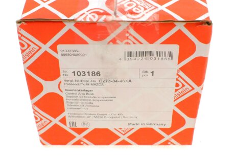 Сайлентблок переднього важеля febі Bilstein 103186