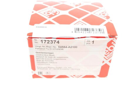 Сайлентблок переднього важеля febі Bilstein 172374