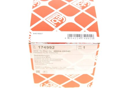 Сайлентблок переднього важеля febі Bilstein 174992