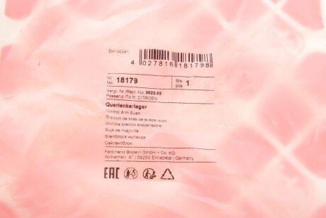 Сайлентблок переднего рычага febі Bilstein 18179