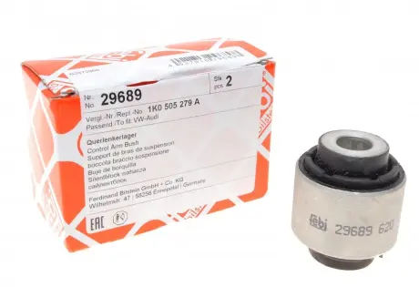 Сайлентблок рычага VW PASSAT VI задн. ось, верхн. внешн. (пр-во Febi) febі bilstein 29689