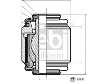 Сайлентблок важіля febі Bilstein 185885