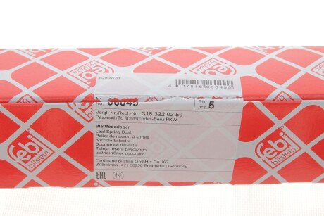 Сайлентблок (втулка) рессоры febі Bilstein 06049