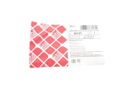 Шланг гальмівний передній febі Bilstein 36131