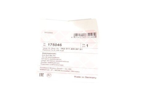 Стабилизатор поперечной (передней) устойчивости febі Bilstein 175046