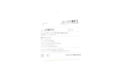 Стабилизатор поперечной (передней) устойчивости febі Bilstein 175048