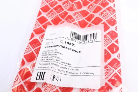 Стойка (тяга) стабилизатора передняя febі Bilstein 19825