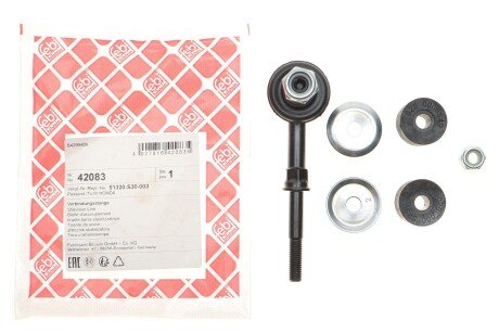 Стойка (тяга) стабилизатора передняя febі Bilstein 42083