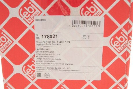 Підшипник задньої ступиці febі Bilstein 178021