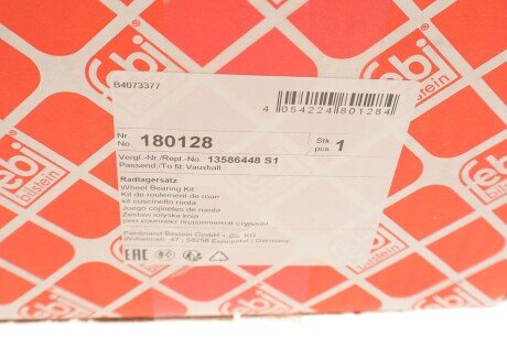 Підшипник задньої ступиці febі Bilstein 180128