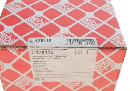 Передний тормозной суппорт febі Bilstein 178115