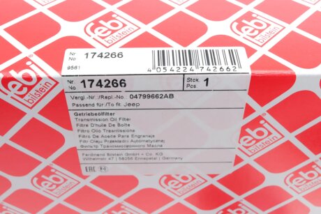 Топливный фильтр febі Bilstein 174266